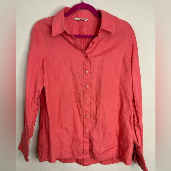 Soft Surroundings 100% Linen Button Down - Picture 3 of 9